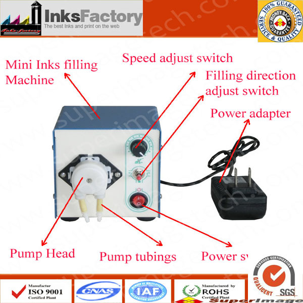 Mini Inks Filling Machine for Ink Bags and Ink Cartridges